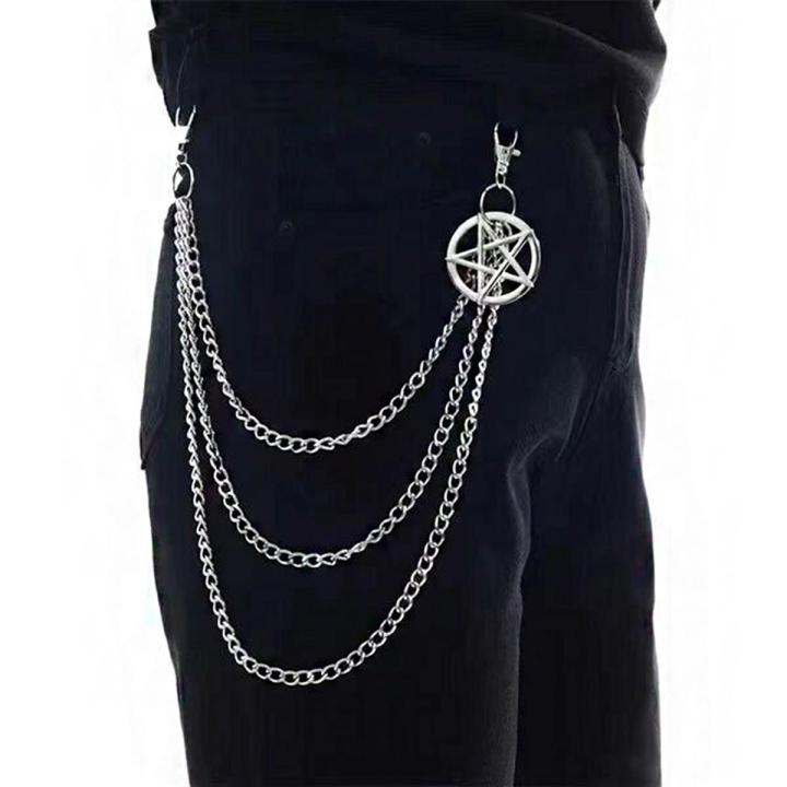 Punk Chain On The Jeans Pants Women Men Keychain Chains For Pants Hipster Girl Boy Clothing Accessories