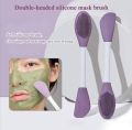Face Applicator Brush For Cream/Body Lotion | Double Sided Facial Brush | Makeup Remover Scrubber | Exfoliating Body Brush | Beauty & Skin Care Accessories. 