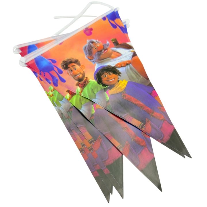 Strange World Flag Banner - 11 Inch Height - Buntings - Multi-colors - Unisex - Pack Of 10 Buntings