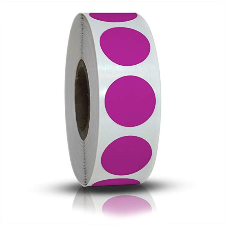 500Pcs/Roll%20Chroma%20Label%20Color%20Code%20Dot%20Labels%20Stickers%201%20Inch%20Red%20Green%20White%20Yellow%20Blue%20Pink%20Black%20Purple%20Stationery%20Stickers%20-%20Image%204