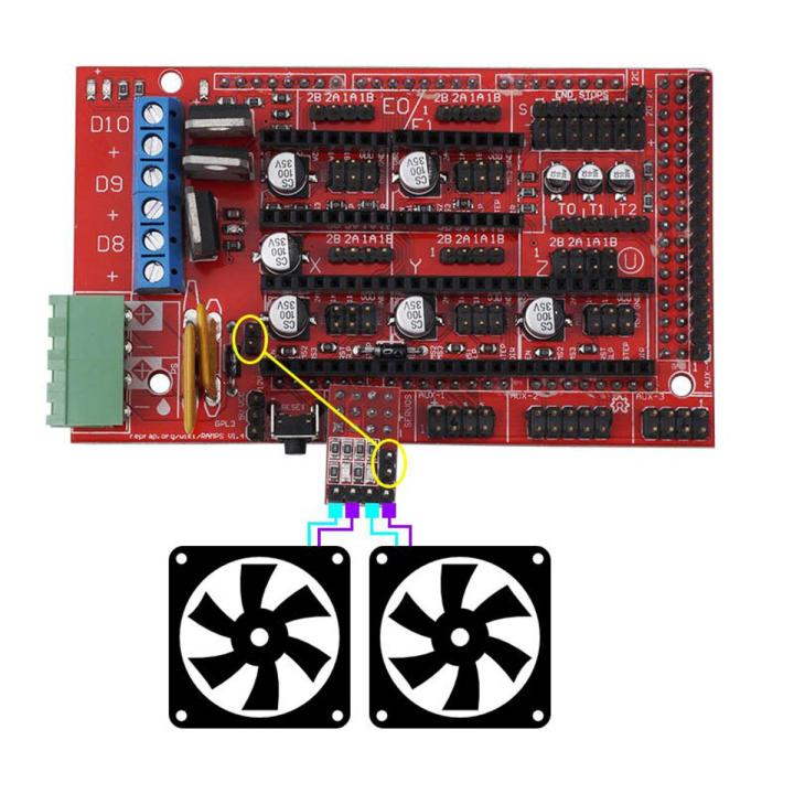 Max 20V  Part RAMPS 1.4 RRD Fan Extender Expansion Module for  GDeals