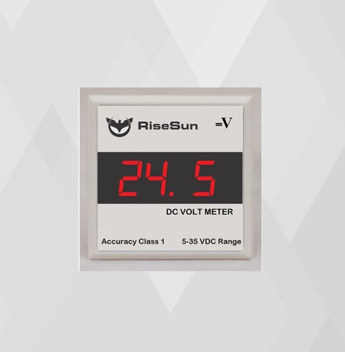Pc Meter Ris Panel Meter Rise Sun Dc Volt 5-35Vdc | Daraz.pk