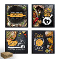 Kitchen wall Decoration Spices Funny Quotes Wall Art Decor, Framed Posters 8x8 inches. 