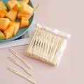 Techmanistan 100 Piece's Bamboo Mini Tasting Forks Fruit Picks 3.5 Inch Mini Bamboo Forks, Wooden Fruit Forks, Small Appetizer Forks, Cocktail Forks, Fruit Forks, Appetizer Toothpicks. 