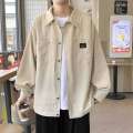 Trendy brand cool corduroy jacket men in spring and autumn loose long sleeved shirt for men cityboy. 