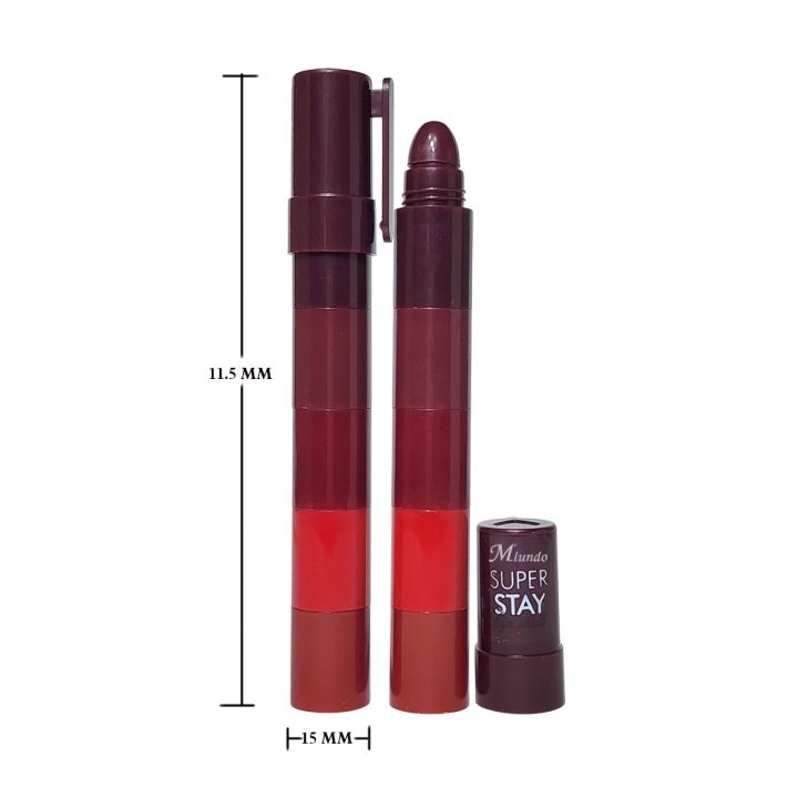 Beautious%205-in-1%20Matte%20Lipstick%20Set%20%E2%80%93%20Long-Lasting,%20Waterproof%20&%20Hydrating%20Mini%20Lipsticks%20for%20Women%20%7C%20Multi-Color%20Velvet%20Matte%20Lipstick%20Kit%20for%20Travel,%20Portable%20&%20Budget-Friendly%20Lip%20Makeup%20Set%20-%20Image%202