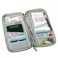 Portable Travel Passport Card Closure Document Organizer Zipper Bag Travel Wallet Women and Men. 