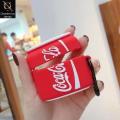 Apple  Airpod Pro Cover - Red - Soft Sillicone Coca-Cola Bottle earphone Case. 