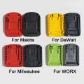 Portable DIY Adapter ABS Durable Charging Head Shell Battery Connector for Makita/DeWalt/WORX/Milwaukee 18V Lithium Battery. 