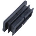 16 Pcs Black Plastic Rectangular Blanking End Caps Inserts 20mm x 40mm. 