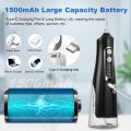 ZACCER Oral Irrigator (M209) Water Flosser with 4 Modes and 4 Nozzles, 310 ml Waterflosser Wireless  IPX7 Waterproof, Portable Dental Shower, USB Rechargeable Teeth Cleaning, Oral Irrigator for Travel & Home. 