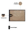 Pack of 12 - Dress Dust proof Cover Bags Water-Proof Dress Covers Pack Wardrobe Organizer Set & Dust-Proof Suit Covers Pack For Garment Bags Pack with Zip and Handle - Quality Assured - Ideal for Storage and Travel".,.,. 