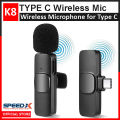 Type C Wireless Microphone K8 Collar Mic For Type C - Wireless Mic for Phone. 