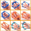 Hand & Finger Grip Strengthener Exercise Rings - Includes Finger Extensor Resistance Bands – Best for Improving Dexterity, Forearm & Wrist Strength, Injury Rehabilitation & Stress Relief – Set of 6 Denovo Mart. 