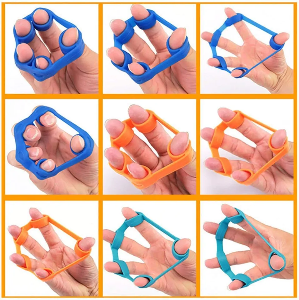 Pack of Silicone Finger Exercise Expander Stretch Hand Gripper
