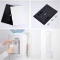 Paper Cups Dispenser Plastic Cups Holder Disposable Plastic & Paper Cups Holder Dustproof Free Punching Paper Cup Rack. 