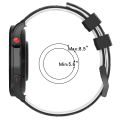For Huawei Watch Buds 22mm Football Pattern Two-Color Silicone Watch Band. 