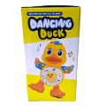 Electric Dancing Duck Real Action Moving Toy  Lights and Music Multicolor. 