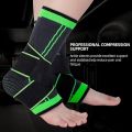 Adjustable Compression Ankle Brace 1 Piece Breathable Elastic Support Sleeve for Sports Running Gym Exercise Fitness Men and Women. 