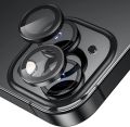 For iPhone 13/13mini, Camera Lens Protecter Premium Tempered Glass Circle Film, Aluminum Alloy Full Fit Lens Ring Cover, [Anti-Scratch]. 