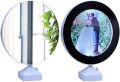 Magic Mirror Circle Shape  Large Size + Photo Frame + LED Lights + Your Free Printed Photo - Special Offer High Quality Switch Off Mirror Switch On Your Photo Frame. 