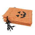 Halloween Pumpkin Candy Bags Pumpkin Treat Bags Drawstring Burlap Bags Orange Pumpkin Halloween Party Favor Bags for Trick or Treat Goody Bags, Halloween Party Favors Supplies. 