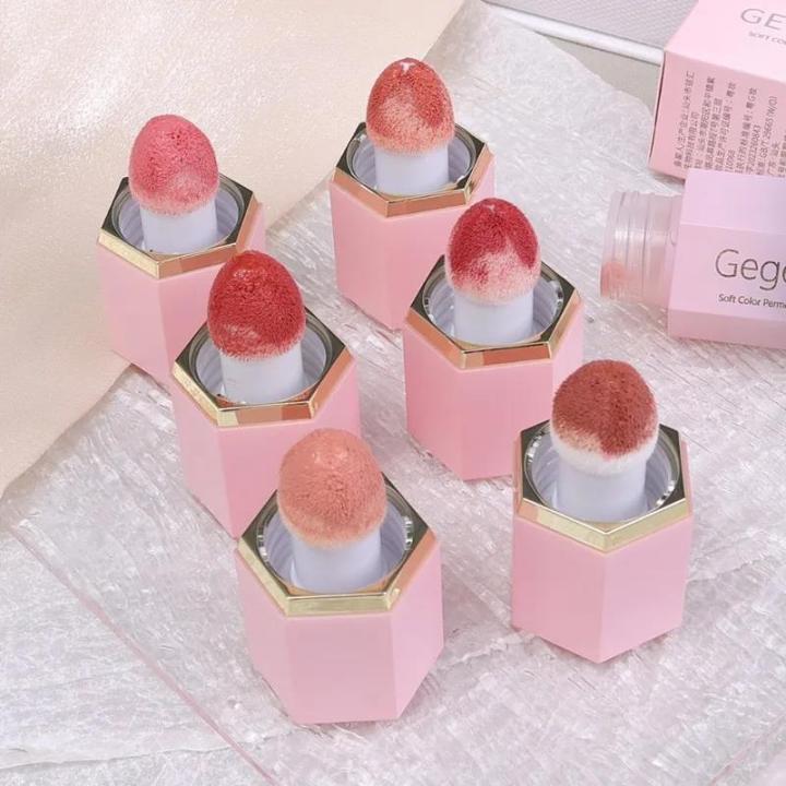 BataBata%206%20Color%20Sponge%20Head%20Liquid%20Cheek%20Blush%20Stick%20Waterproof%20Multi-purpose%20Silky%20Eyes%20Lips%20Blusher%20Gel%20Cream%20Facial%20Makeup%20Pigment%20-%20Image%203