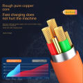 3 in 1 120W 6A Ultra Fast Charger | C Type | Micro USB | lightning | Liquid Silicone Quick Charging Fast Charging Cable with Led Light |. 