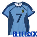 Blue Lock Isagi Yoichi Chigiri Hyoma Jersey Cosplay Football Team Short Sleeve Bastard Munich Fashion Casual t-shirt Oversize. 