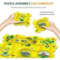 Puzzle Racer Car Track, Puzzle Racer Kids Car Track Set, Puzzle Track Car Play Set, Children Puzzle Electric DIY Assembly Railcar Track For Kids 5pcs 15pcs 25pcs Automatic Rail City in Multiple themes Ocean forest Dino Aerospace Educational Learning Toys. 