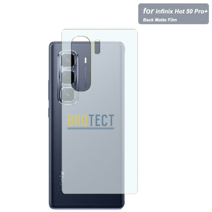 infinix Hot 50 Pro Plus Back Matte Protector Soft Skin Sheet Film Protection For hot 50 pro+ Plus - Transparent