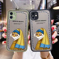 JIUMOO For OPPO A37 Case Frosted Transparent Hard Phone Case Cartoon Artistic Tiger Side Edge Casing Full Cover Camera Silicone Softcase Pattern Shockproof Protection Cases. 