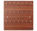 Wall Key Hanger Engineered Wood Key Holder Stand/Wall Hooks Stand/Plain Key Holder for Home Office/Wall Mounted Key Holder/Key Hold/Key Chain Hanging Board/Wall Hanging Key Holder (Walnut) Holder Hook-21. 