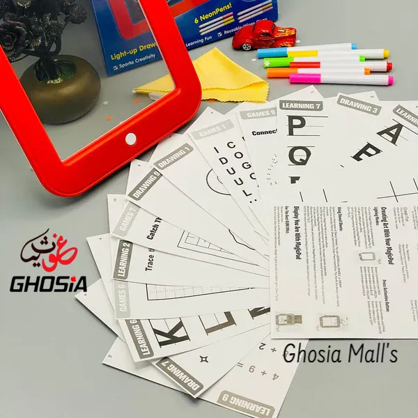 Magic%20Pad/%20Magic%20Drawing%20Pad%20For%20Kids,%20Light%20And%20Glow%20Drawing%20Tablets%20For%20Children%20&%20Adults-Magic%20Drawing/Art/Sketch%20Tablet%20Drawing%20Board%20With%20Markers%20And%20Learning%20Templates-4236%20-%20Image%207