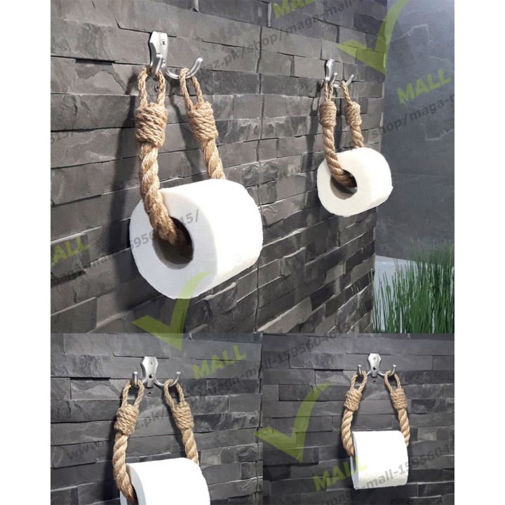 Tissue Paper Hanging Jute Rope for Kitchen and Bathroom