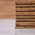Wood Texture Brown 6 Pieces Bathroom Accessories Set. 