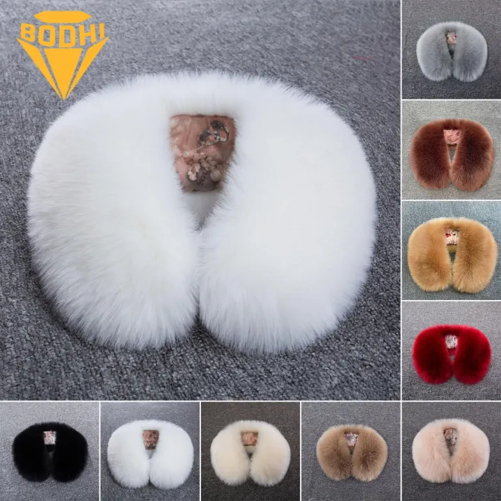 Windproof Faux Collar Cozy Faux Fur Neck Warmer Scarf for Winter Unisex Design less Than Women Winter Fake Collar
