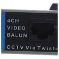 4-Channel Video Balun BNC UTP CAT5 Transmitter for CCTV/ Surveillance Camera Trend. 