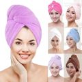 Magic Drying Microfiber Hair Towel Wrapped Turban Turbie Twist-hair towel wrap. 