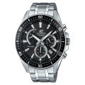 Original Casio Edifice - EFR-552D-1AVUDF - Stainless Steel Wrist Watch for Men - Black. 