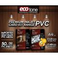 ECOTONE PVC I.D CARD MATERIAL 0.48 - A4 SIZE. 