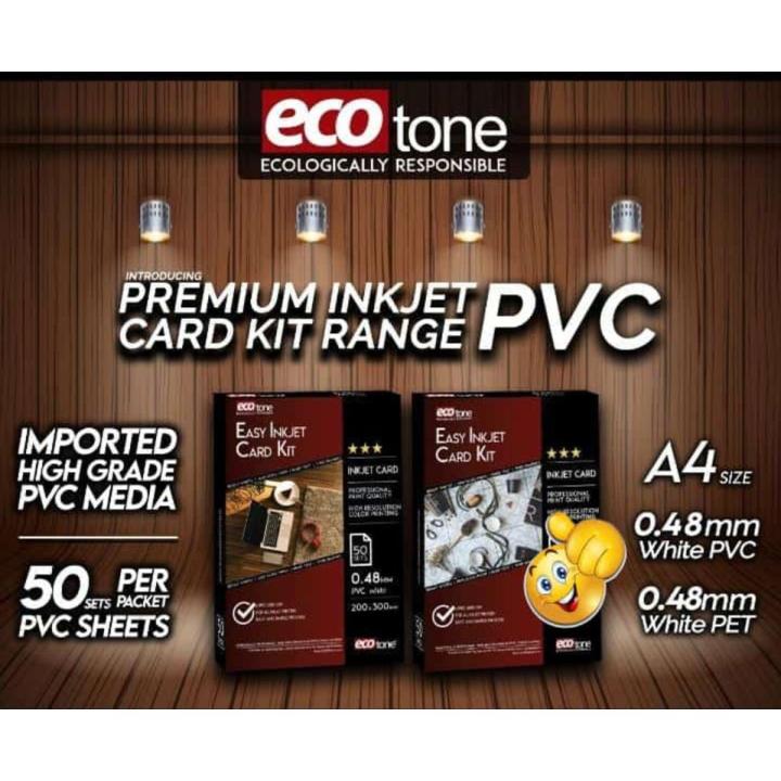 ECOTONE PVC I.D CARD MATERIAL 0.48 - A4 SIZE