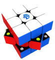 All New Gan 356 M Magnetic Rubiks Cube-With GES-Adjustment Nuts,Professional Speed Rubiks Cube Stickerless High Quality More Strong Magnets (Most stable Rubiks Cube in gan Family). 