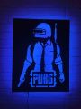3d Pubg game logo Led Night Light Lamp, Pubg wall Lamp for gamming room decor , kids room decor, Pubg streamer best Selling Led lamp. 