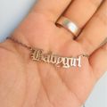 Stainless Steel Necklaces For Women Girl Angel Babygirl Princess Pendant Necklaces Gold Color Ketting Babygirl Collar. 