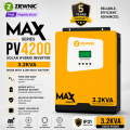 Ziewnic MAX PV4200 Solar Hybrid Inverter 3.2KVA | Pure Sine Wave | Works With & Without Battery | Brand Warranty | Ziewnic Solar Energy Official Store. 