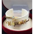 Customize Bangles ,  Personalized Name Bangle And Bracelets, Custom Name Bangle & Bracelet For Girls And Boys With Box Packing (PERFECT GIFT TO SEND YOUR WIFE , FIANCE OR ANY ONE). 