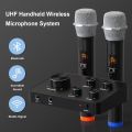 Rybozen Wireless Microphone Karaoke Mixer System, Dual Handheld Wireless Microphone for Karaoke, Smart TV, PC, Speaker, Amplifier, Wedding - Support HDMI, AUX In/Out ---- (OpenBox Condition). 