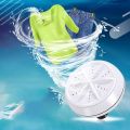 2 in 1 Portable Mini Washing Machine Ultrasonic Washer with USB Cable Convenient for Travel Business Trip. 