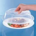 Anti-Splatter Plate Lid with Steam Vents & Handle Microwave Food Cover, Food-Grade PP Material BPA-Free Transparent Microwave Plate Cover. 